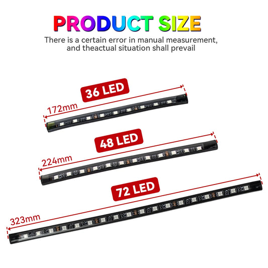 Bande LED RGB d’Ambiance pour Intérieur de Voiture – Éclairage USB avec Télécommande