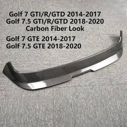 Spoiler arrière sport VW Golf 7 / 7.5 (2014–2020) – Aileron de toit style R / GTI / GTD / GTE / R-Line