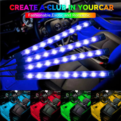 Bande LED RGB d’Ambiance pour Intérieur de Voiture – Éclairage USB avec Télécommande