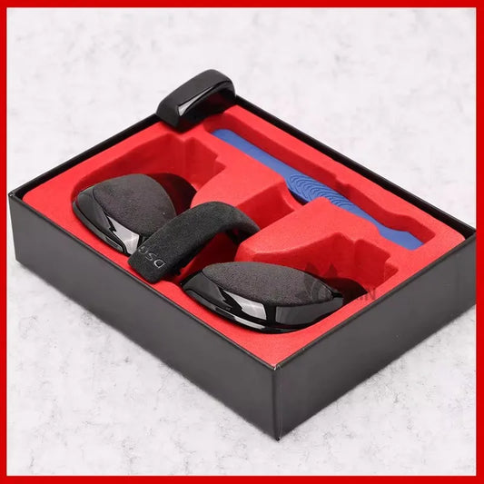 Kit 4 Pièces Cache Latéral Levier de Vitesse Chrome Mat + Cuir DSG