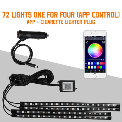 Bande LED RGB d’Ambiance pour Intérieur de Voiture – Éclairage USB avec Télécommande