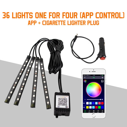 Bande LED RGB d’Ambiance pour Intérieur de Voiture – Éclairage USB avec Télécommande