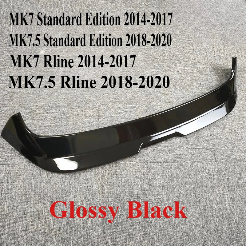 Spoiler arrière sport VW Golf 7 / 7.5 (2014–2020) – Aileron de toit style R / GTI / GTD / GTE / R-Line
