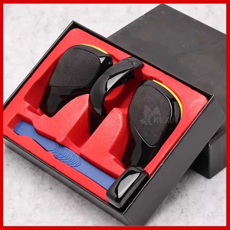 Kit 4 Pièces Cache Latéral Levier de Vitesse Chrome Mat + Cuir DSG