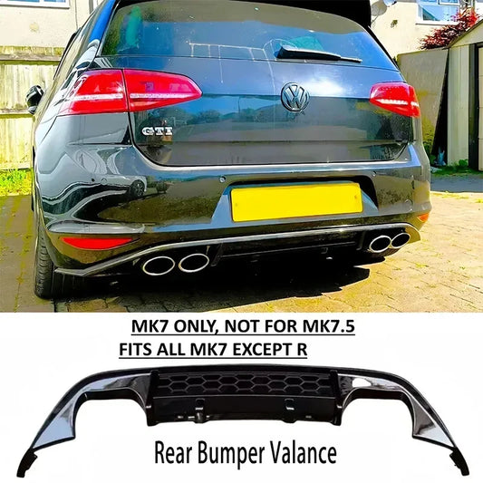 Diffuseur Arrière Pare-Chocs + Splitter – VW Golf 7 GTI / GTD / GTE / TSI / TDI / R-Line (2012–2017)