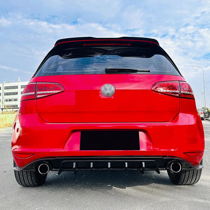 Diffuseur Arrière + Splitter Pare-Chocs avec Feu Stop LED – VW Golf 7 MK7 / GTI / GTD (2013–2017)