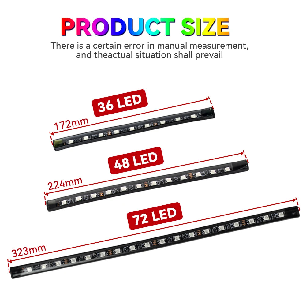 Bande LED RGB d’Ambiance pour Intérieur de Voiture – Éclairage USB avec Télécommande