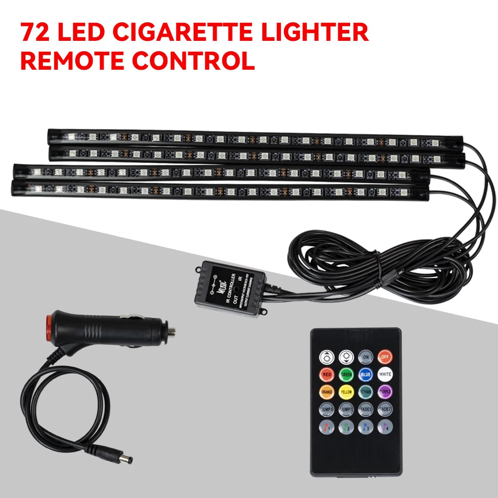 Bande LED RGB d’Ambiance pour Intérieur de Voiture – Éclairage USB avec Télécommande